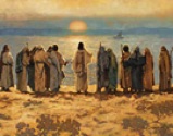 Jesus metting with fishermen