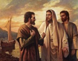 Jesus meeting with Peter